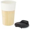 Pereira 320 ml porcelain mug with bamboo outer wall