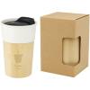 Pereira 320 ml porcelain mug with bamboo outer wall