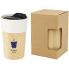 Pereira 320 ml porcelain mug with bamboo outer wall
