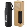 Ljungan 500 ml copper vacuum insulated stainless steel bottle with PU leather strap and lid
