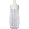 HydroFruit 700 ml recycled plastic sport bottle with flip lid and infuser