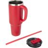 Sydney 1200 ml double wall RCS certified copper vacuum insulated tumbler with straw