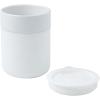 Java 330 ml ceramic tumbler with silicone wrap and plastic lid