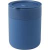Java 330 ml ceramic tumbler with silicone wrap and plastic lid