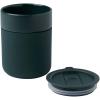 Java 330 ml ceramic tumbler with silicone wrap and plastic lid