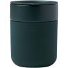 Java 330 ml ceramic tumbler with silicone wrap and plastic lid