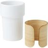 Fika 340 ml tumbler with bamboo sleeve