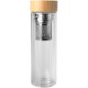 Bailey 400 ml borsilicate glass infuser bottle with bamboo lid