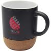 Billie 300 ml ceramic mug with cork details and matt finish