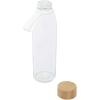 Porto 500 ml glass water bottle with silicone handle and bamboo lid