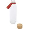 Porto 500 ml glass water bottle with silicone handle and bamboo lid