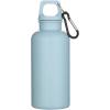Oregon 400 ml solid colour RCS recycled plastic water bottle with carabiner