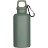 Oregon 400 ml solid colour RCS recycled plastic water bottle with carabiner