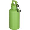Oregon 400 ml solid colour RCS recycled plastic water bottle with carabiner