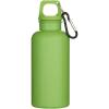 Oregon 400 ml solid colour RCS recycled plastic water bottle with carabiner