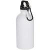 Oregon 400 ml matte RCS recycled single wall stainless steel water bottle with carabiner