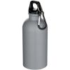 Oregon 400 ml matte RCS recycled single wall stainless steel water bottle with carabiner