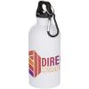 Oregon 400 ml sublimation RCS recycled single wall stainless steel water bottle with carabiner
