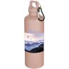 Oregon 750 ml solid colour RCS recycled plastic water bottle with carabiner