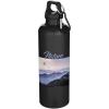 Oregon 750 ml solid colour RCS recycled plastic water bottle with carabiner