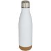 Cove 500 ml double wall vacuum insulated stainless steel water bottle with cork details