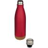 Cove 500 ml double wall vacuum insulated stainless steel water bottle with cork details