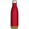 Cove 500 ml double wall vacuum insulated stainless steel water bottle with cork details