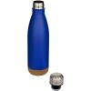 Cove 500 ml double wall vacuum insulated stainless steel water bottle with cork details