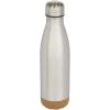 Cove 500 ml double wall vacuum insulated stainless steel water bottle with cork details