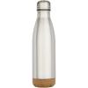 Cove 500 ml double wall vacuum insulated stainless steel water bottle with cork details
