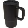 Carter 450 ml ceramic mug with plastic lid