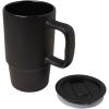 Carter 450 ml ceramic mug with plastic lid