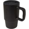 Carter 450 ml ceramic mug with plastic lid