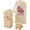 Jumble wooden toppling tower game