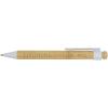 Rattan bamboo and recycled plastic ballpoint pen (black ink)