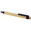 Rattan bamboo and recycled plastic ballpoint pen (black ink)