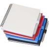 Niove recycled plastic soft cover notebook and ballpoint pen set (blue ink)