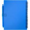 Niove recycled plastic soft cover notebook and ballpoint pen set (blue ink)