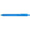 Niove recycled plastic soft cover notebook and ballpoint pen set (blue ink)