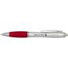 Nash RCS recycled plastic ballpoint pen with silver barrel and coloured grip (black ink)