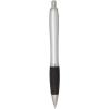 Nash RCS recycled plastic ballpoint pen with silver barrel and coloured grip (black ink)