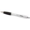 Nash RCS recycled plastic ballpoint pen with silver barrel and coloured grip (black ink)