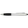 Nash RCS recycled plastic stylus ballpoint pen with coloured barrel and black grip (blue ink)