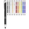Moneta anodized aluminium click stylus ballpoint pen (blue ink)