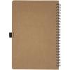 Cobble A5 wire-o recycled cardboard notebook with stone paper