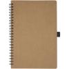 Cobble A5 wire-o recycled cardboard notebook with stone paper
