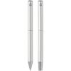 Lucetto recycled aluminium ballpoint and rollerball pen gift set (black ink)