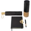 Carmen A5 hard cover notebook and ballpoint pen gift set (black ink)