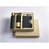 Carmen A5 hard cover notebook and ballpoint pen gift set (black ink)