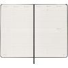 Moleskine hard cover 12 month L weekly planner vertical